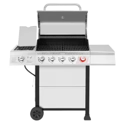 Royal Gourmet Stainless Steel 5-Burner Liquid Propane Gas Grill with 1 Side Burner