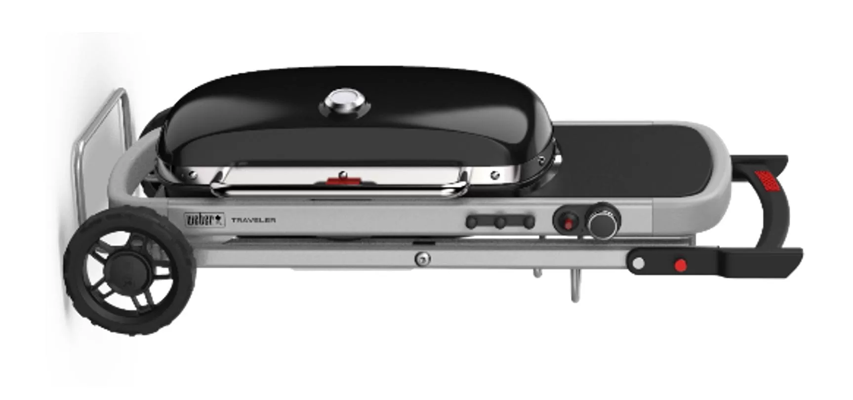 Weber Traveler 320-Sq in Gray Portable Gas Grill