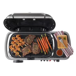 Weber Traveler 320-Sq in Gray Portable Gas Grill