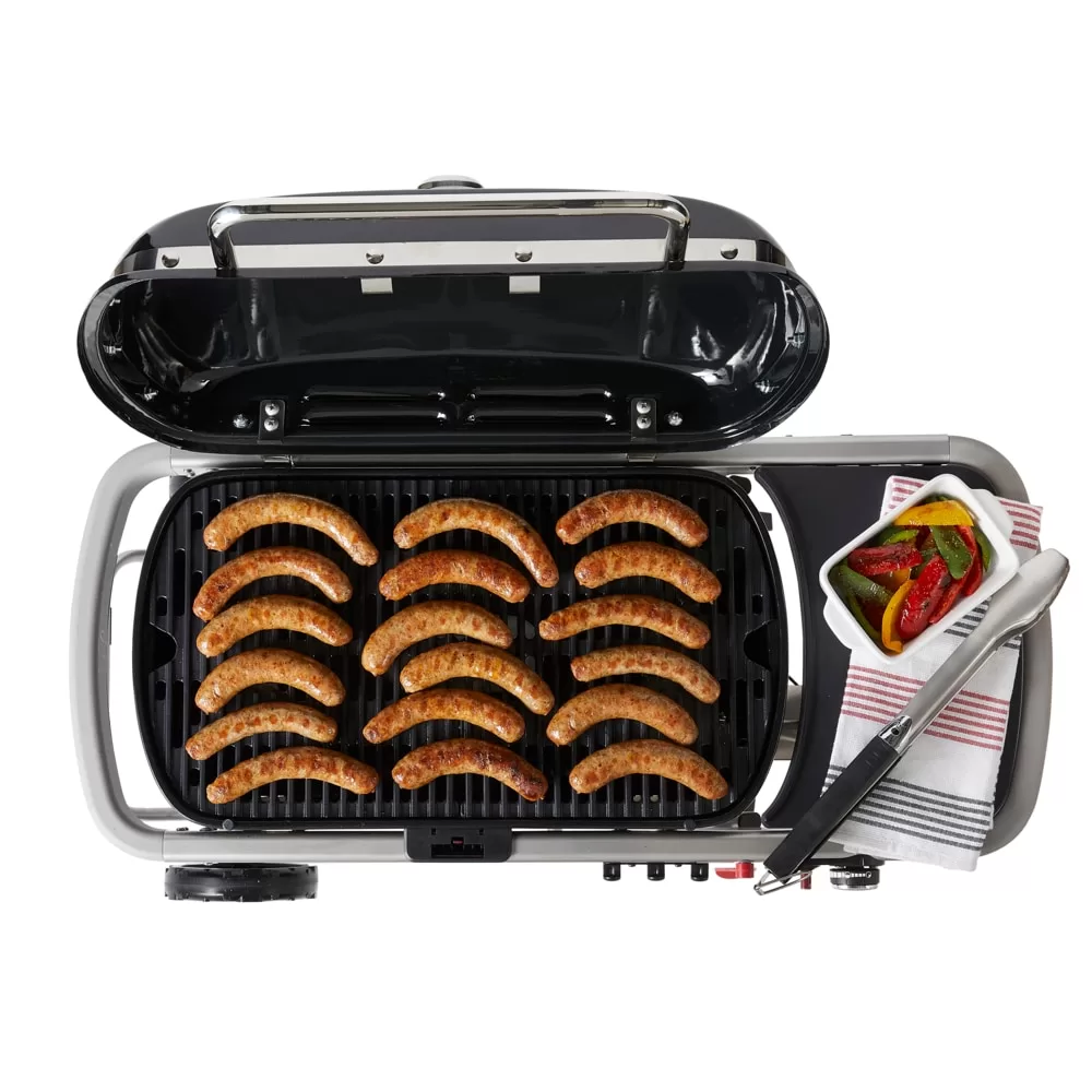 Weber Traveler 320-Sq in Gray Portable Gas Grill