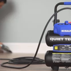 Kobalt Quiet Tech 4.3-Gallons Portable 150 PSI Twin Stack Quiet Air Compressor