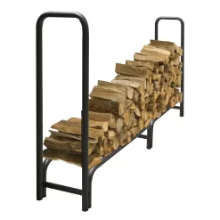 Pleasant Hearth 49-in x 96-in x 13.5-in Steel Half Cord Firewood Rack