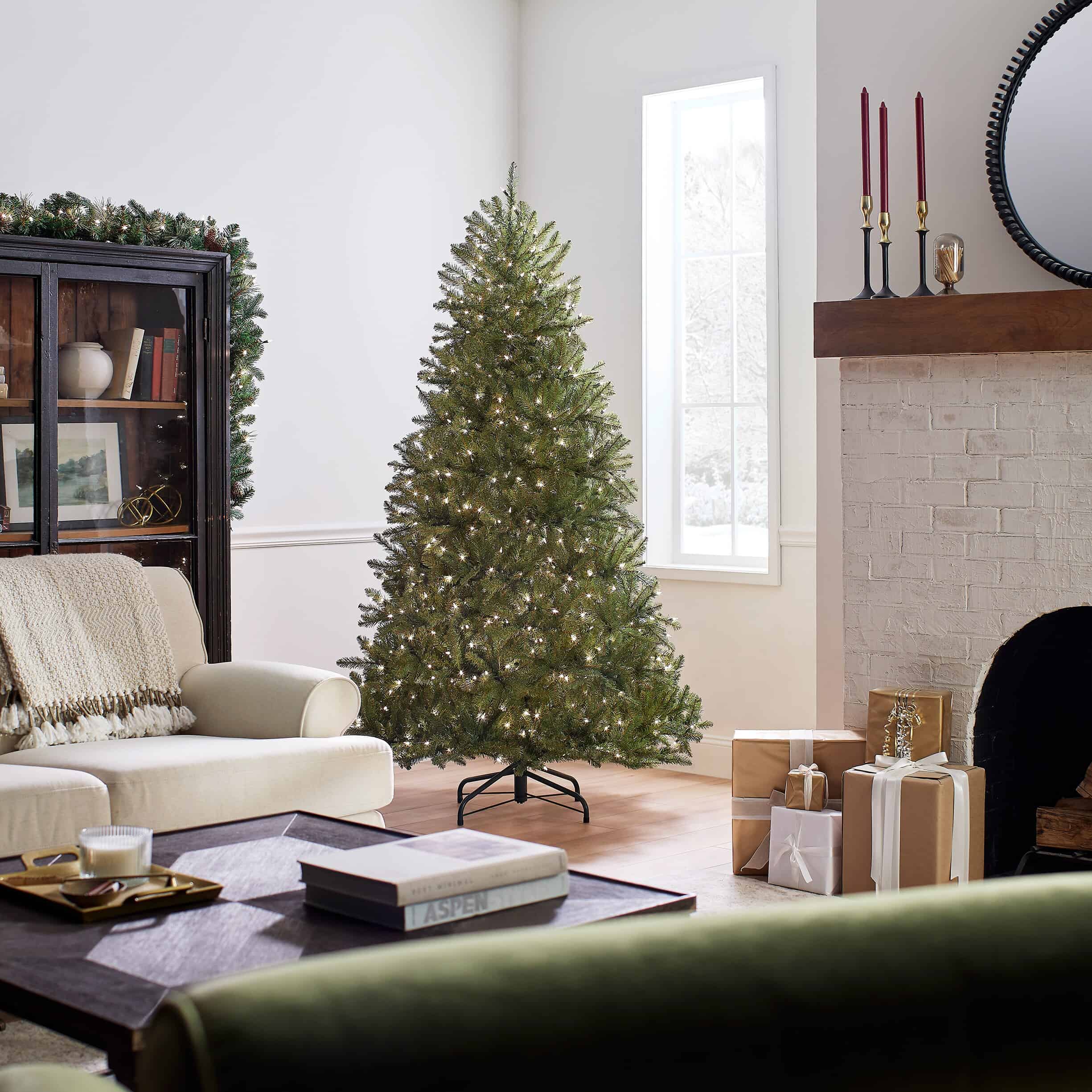 National Tree Company DUH-65LO 6.5 ft. Dunhill Fir Artificial Christmas Tree with Clear Lights - Image 9