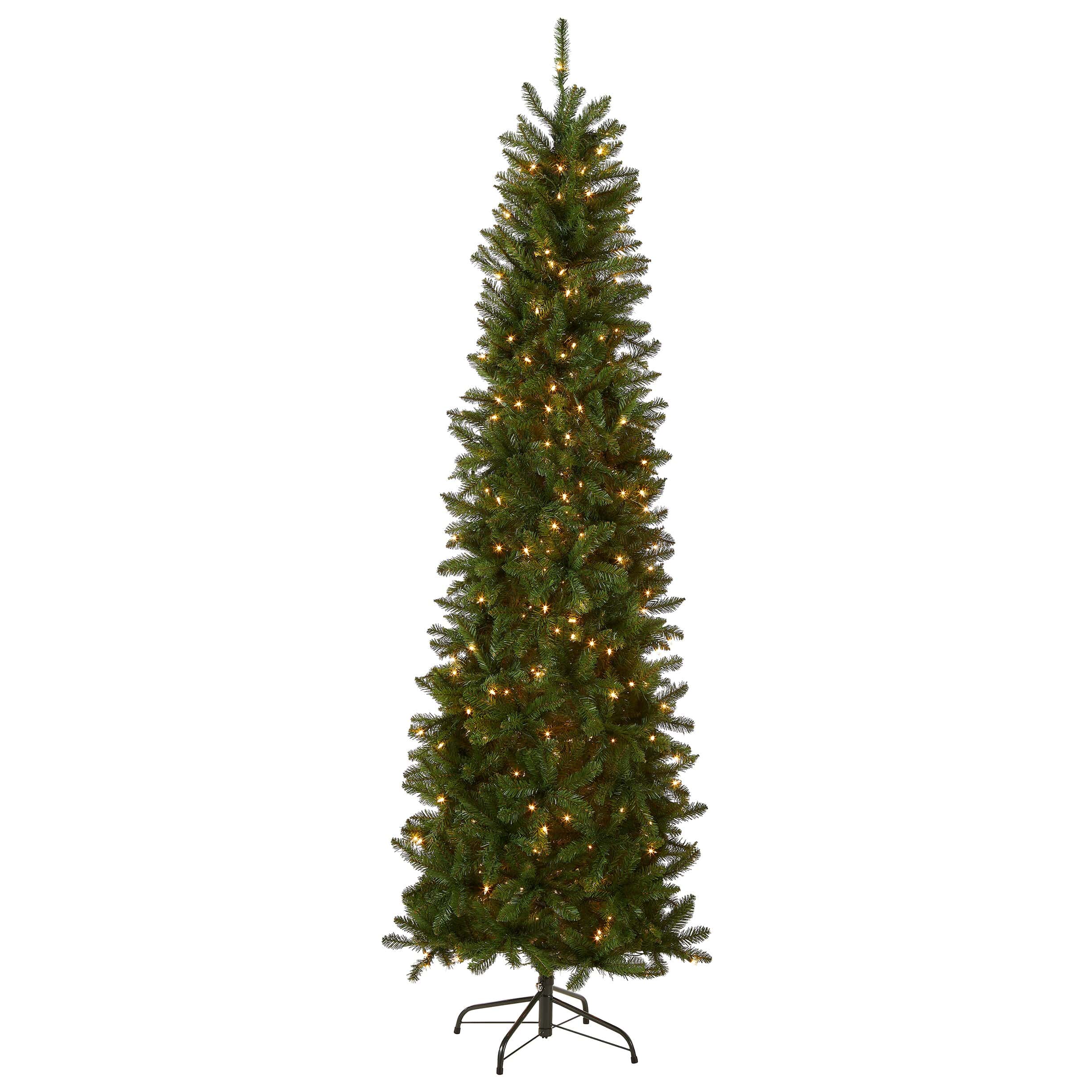 National Tree Company KW7-300-90 9 ft. Kingswood Fir Pencil Artificial Christmas Tree with Clear Lights - Image 11