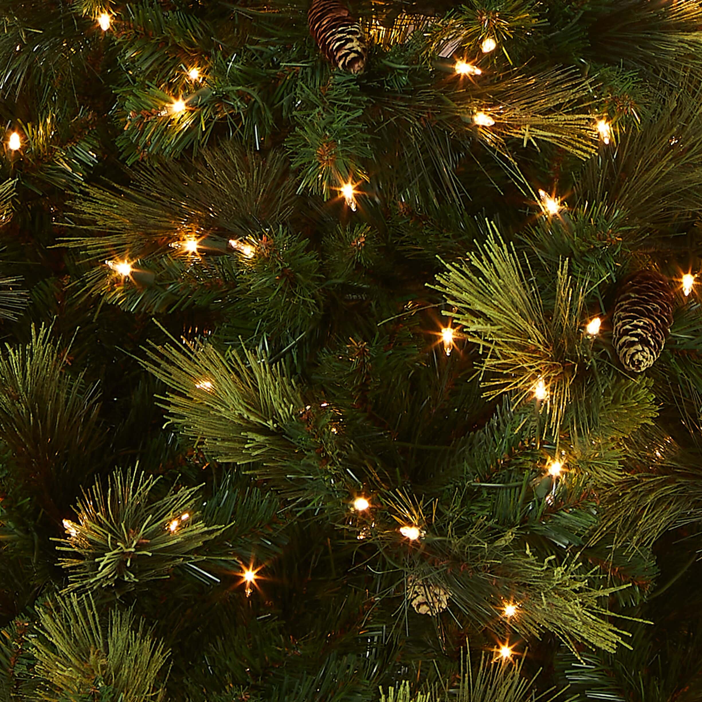 National Tree Company CAP3-306-75 7-1/2 ft. Carolina Pine Hinged Artificial Christmas Tree with 86 Flocked Cones and 750 Clear Lights - Image 11