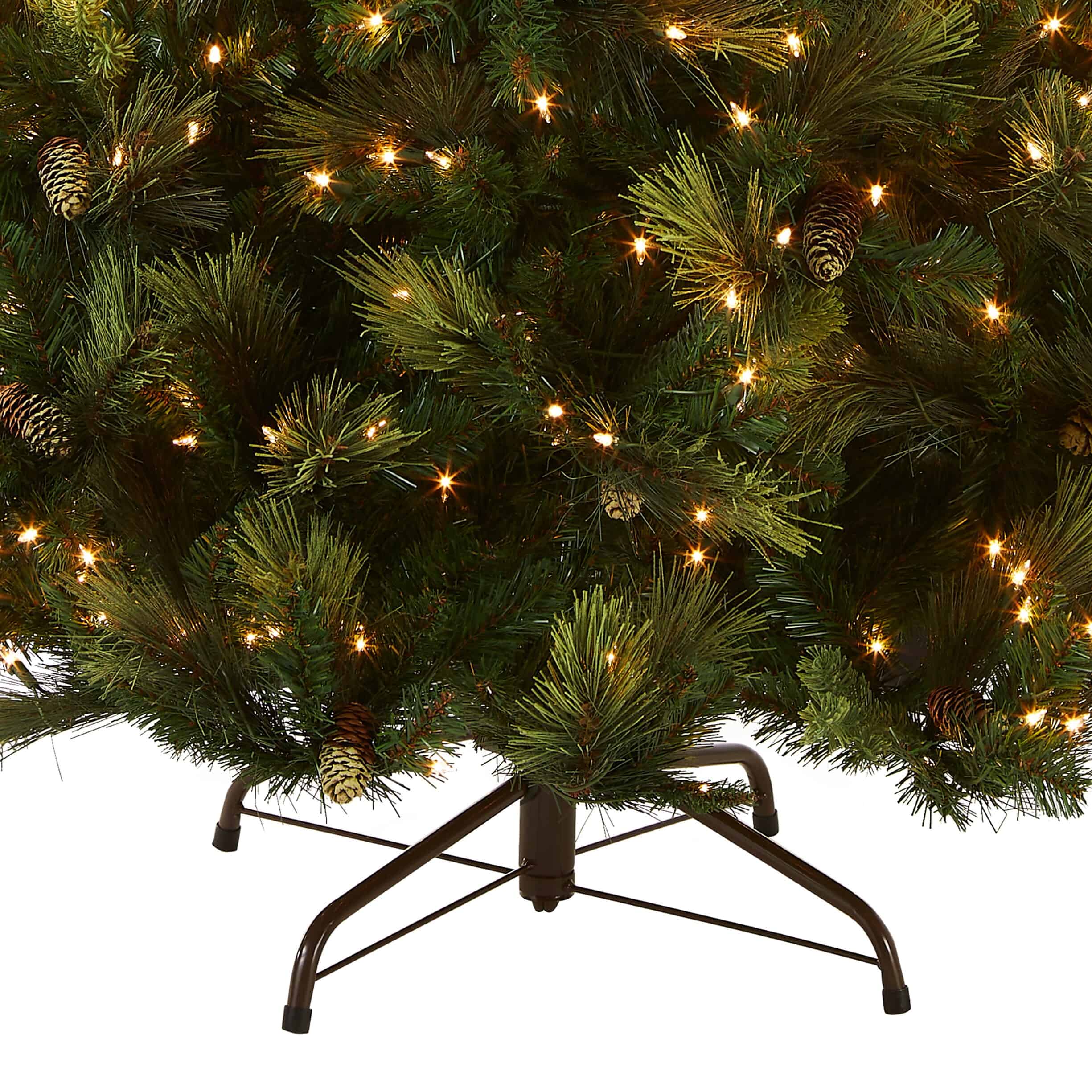 National Tree Company CAP3-306-75 7-1/2 ft. Carolina Pine Hinged Artificial Christmas Tree with 86 Flocked Cones and 750 Clear Lights - Image 12