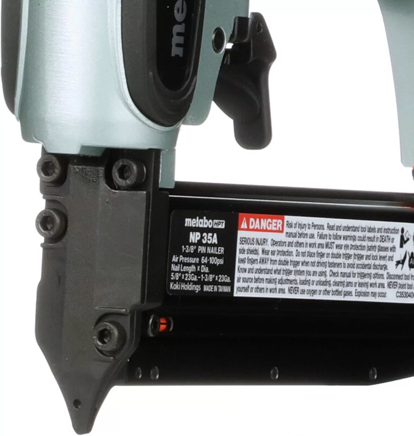Metabo HPT Pin Nailer Kit | Pro Preferred Brand of Pneumatic Nailers | 23 Gauge