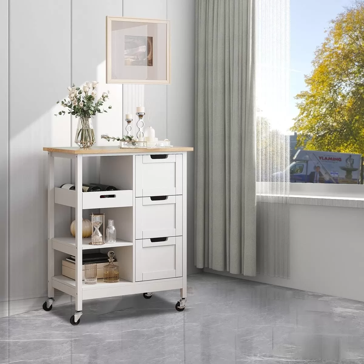 YITAHOME Kitchen Island Cart: Enhance Your Kitchen with Storage and Style