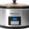 Elite Gourmet MST-900D Digital Programmable Slow Cooker (8.5 Quart, Stainless Steel)