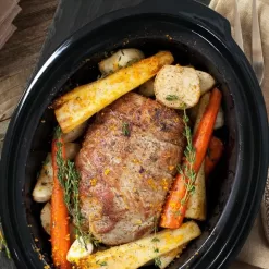 Elite Gourmet Stainless Steel Slow Cooker, 8.5 Quart,MST-900V