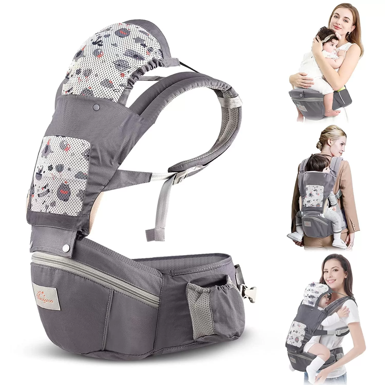 Baby Carrier Newborn to Toddler, Mumgaroo Ergonomic 6-in-1 Baby Carrier