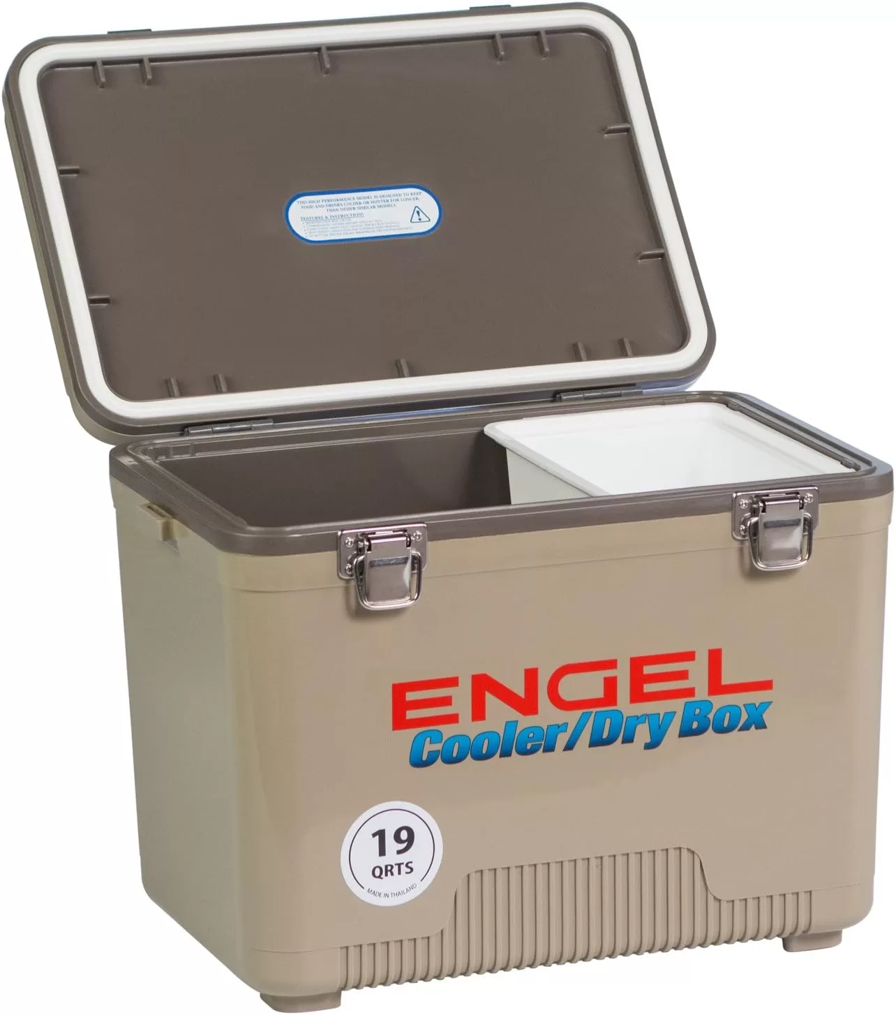 Engel UC19 19qt Leak-Proof, Air Tight, Drybox Cooler and Small Hard Shell Lunchbox for Men and Women