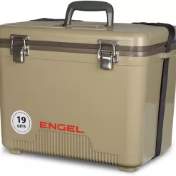 Engel UC19 19qt Leak-Proof, Air Tight, Drybox Cooler and Small Hard Shell Lunchbox for Men and Women