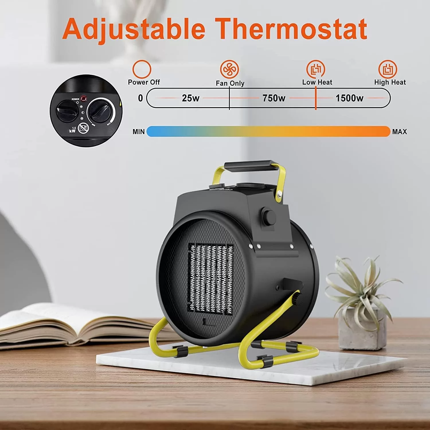 Outdoor Patio Heater, Portable Electric Garage Heaters
