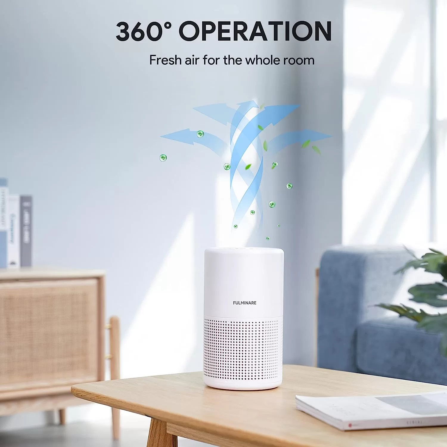 Air Purifiers for Bedroom, FULMINARE H13 True HEPA Filter, Quiet Air Cleaner