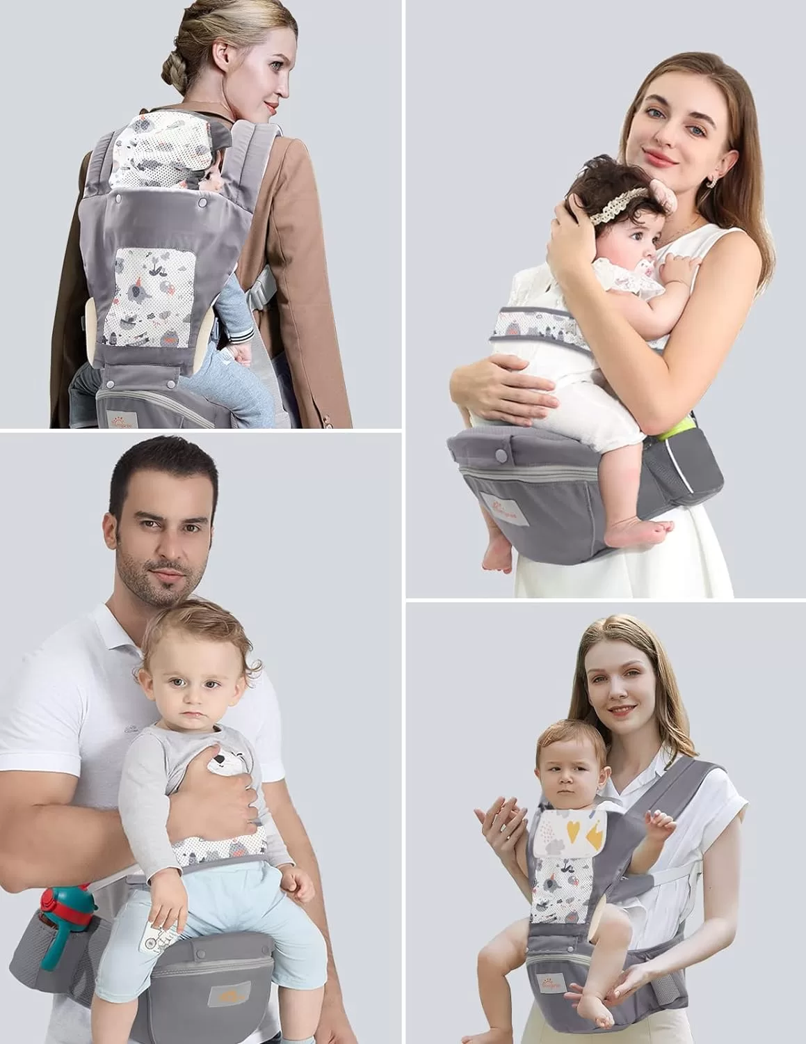 Baby Carrier Newborn to Toddler, Mumgaroo Ergonomic 6-in-1 Baby Carrier