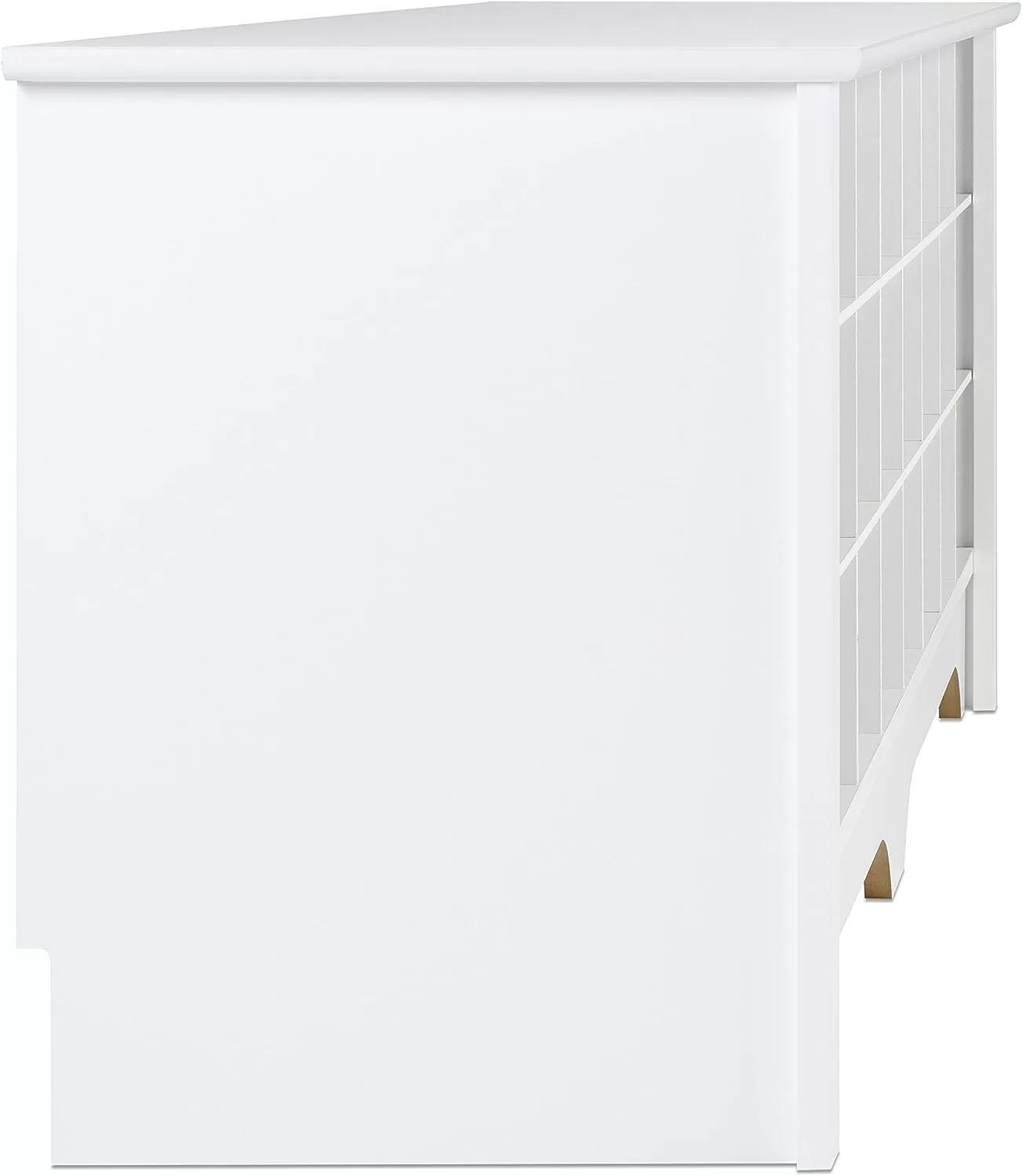 Prepac 24 Shoe Cubby Wide Hall Bench, 15.5" D x 60" W x 20.25" H, White