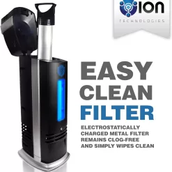 OION Technologies B-1000 Permanent Filter Ionic Air Purifier Pro Ionizer with UV-C, New (Black)
