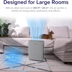 LEVOIT Air Purifiers for Home Large Room, HEPA Filter Cleaner, Grey