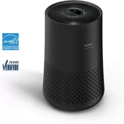 Winix A230 Tower H13 True HEPA 4-Stage Air Purifier, Perfect for Home office, Home classroom, Bedroom and Nursery, Charcoal Grey, Small