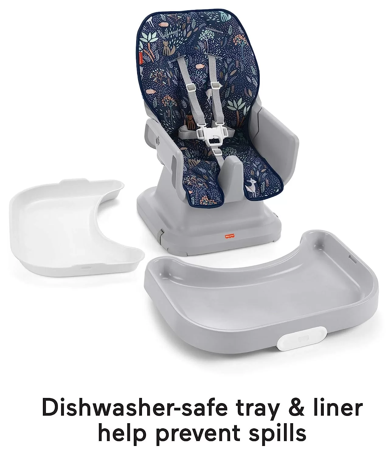 Fisher-Price Baby SpaceSaver Simple Clean High Chair Baby to Toddler Portable Dining Seat