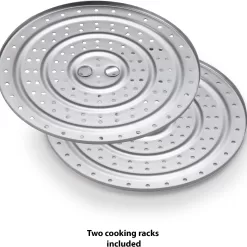 T-fal Pressure Cooker Stainless Steel Pressure Canner 22 Quart Induction 3 PSI Settings, Cookware, Pots and Pans Silver