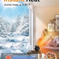 AOBMAXET Outdoor Heaters for Patio, 1500W Portable Electric Garage Heater