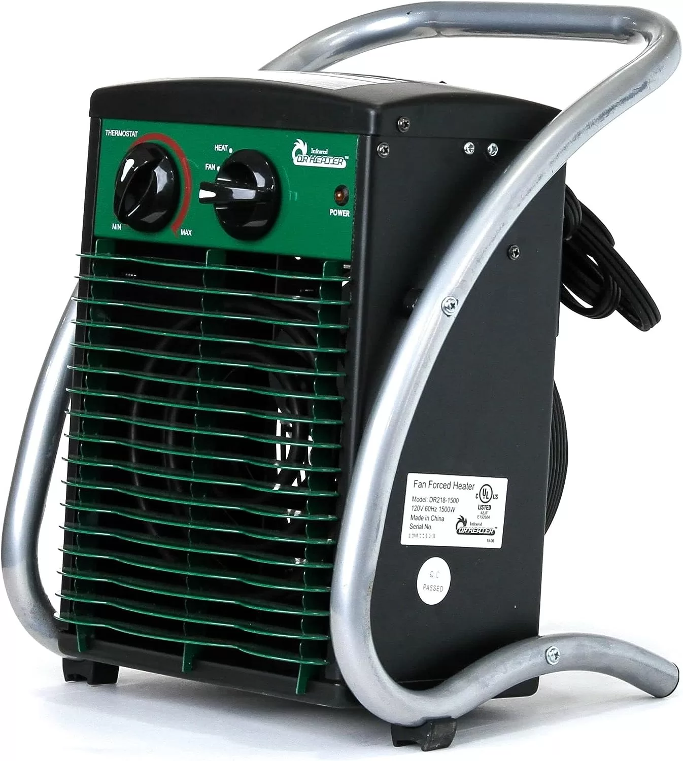 Dr. Heater DR218-1500W Greenhouse Garage Workshop Infrared Heater, 1500-watt