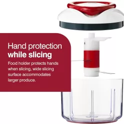 ZYLISS Easy Pull Food Chopper and Manual Food Processor - Vegetable Slicer and Dicer - Hand Held