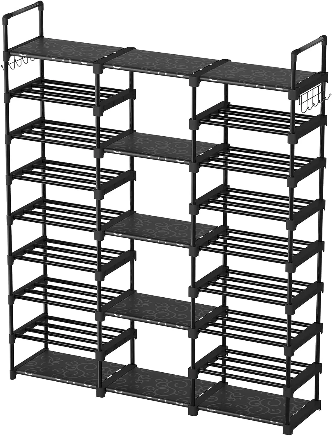 TIMEBAL 9 Tiers Shoe Rack Storage Organizer Shoe Shelf Organizer