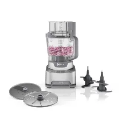 Ninja NF701 Professional XL Food Processor, 1200 Peak-Watts, 4-in-1, Feed Chute/Pusher,Silver