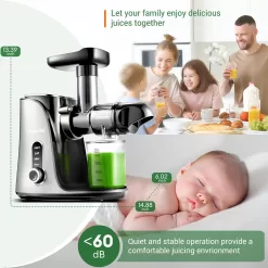 Juicer Machines,AMZCHEF Slow Masticating Juicer
