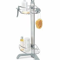 Simplehuman Corner Shower Caddy, Stainless Steel and Anodized Aluminum