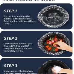 KOOC 8.5-Quart Programmable Slow Cooker, Larger than 8 Quart, More Practical than 10 Quart, Black, Oval