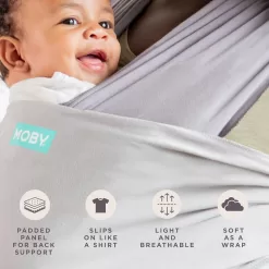 Moby Easy-Wrap Carrier | Baby Carrier and Wrap in One