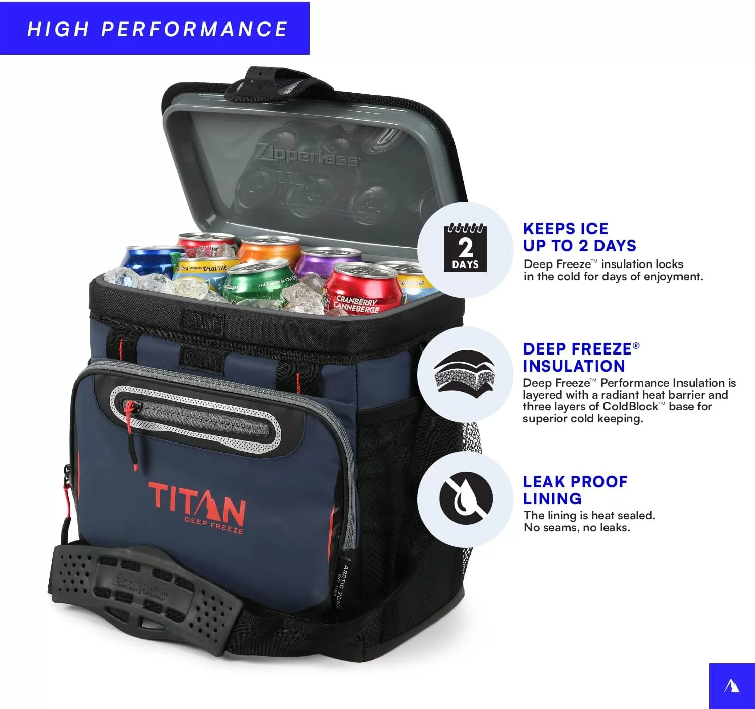 Arctic Zone Titan Deep Freeze Cooler - Zipperless Hardbody Cooler