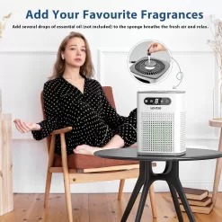 Air Purifiers for Home, H13 True HEPA Filter for Home large Room, White