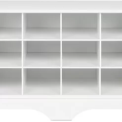 Prepac 24 Shoe Cubby Wide Hall Bench, 15.5