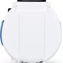 Igloo 5 Gallon Wheeled Portable Sports Cooler Water Beverage Dispenser with Flat Seat Lid, Blue