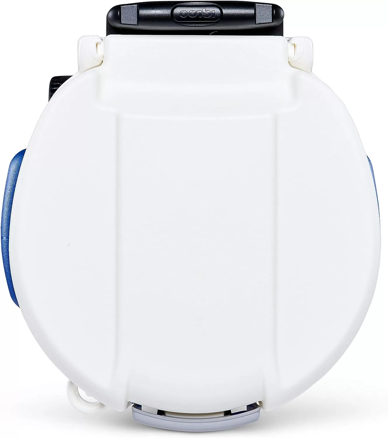 Igloo 5 Gallon Wheeled Portable Sports Cooler Water Beverage Dispenser with Flat Seat Lid, Blue