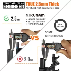 IKURAM R 2 Bike Rack Bicycle Carrier Racks Hitch Mount Double Foldable Rack for Cars, Trucks, SUV's and minivans with a 2