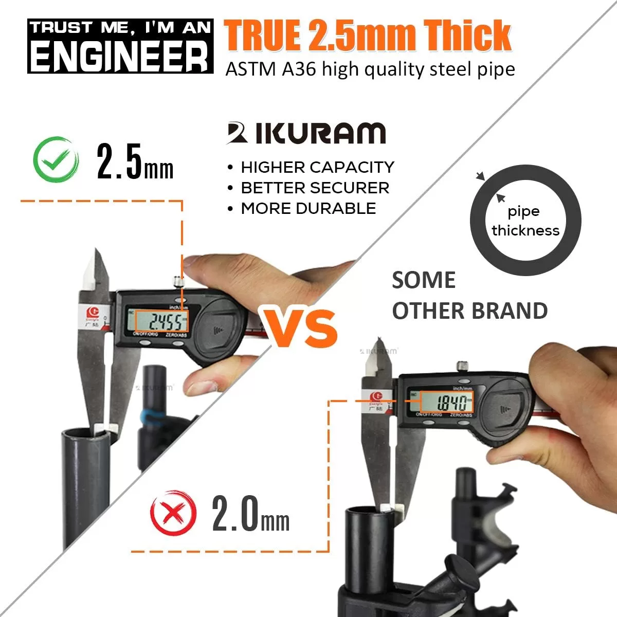IKURAM R 2 Bike Rack Bicycle Carrier Racks Hitch Mount Double Foldable Rack for Cars, Trucks, SUV's and minivans with a 2" Hitch Receiver