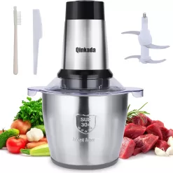 Electric Meat Grinder, Qinkada 500W Food Processor 3.5L Chopping Meat
