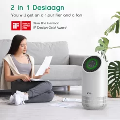 Afloia Hepa Air Purifiers for Home - Large Room Up to 880 Ft², H13 Ture Hepa Filter Air Cleaner, Fillo White