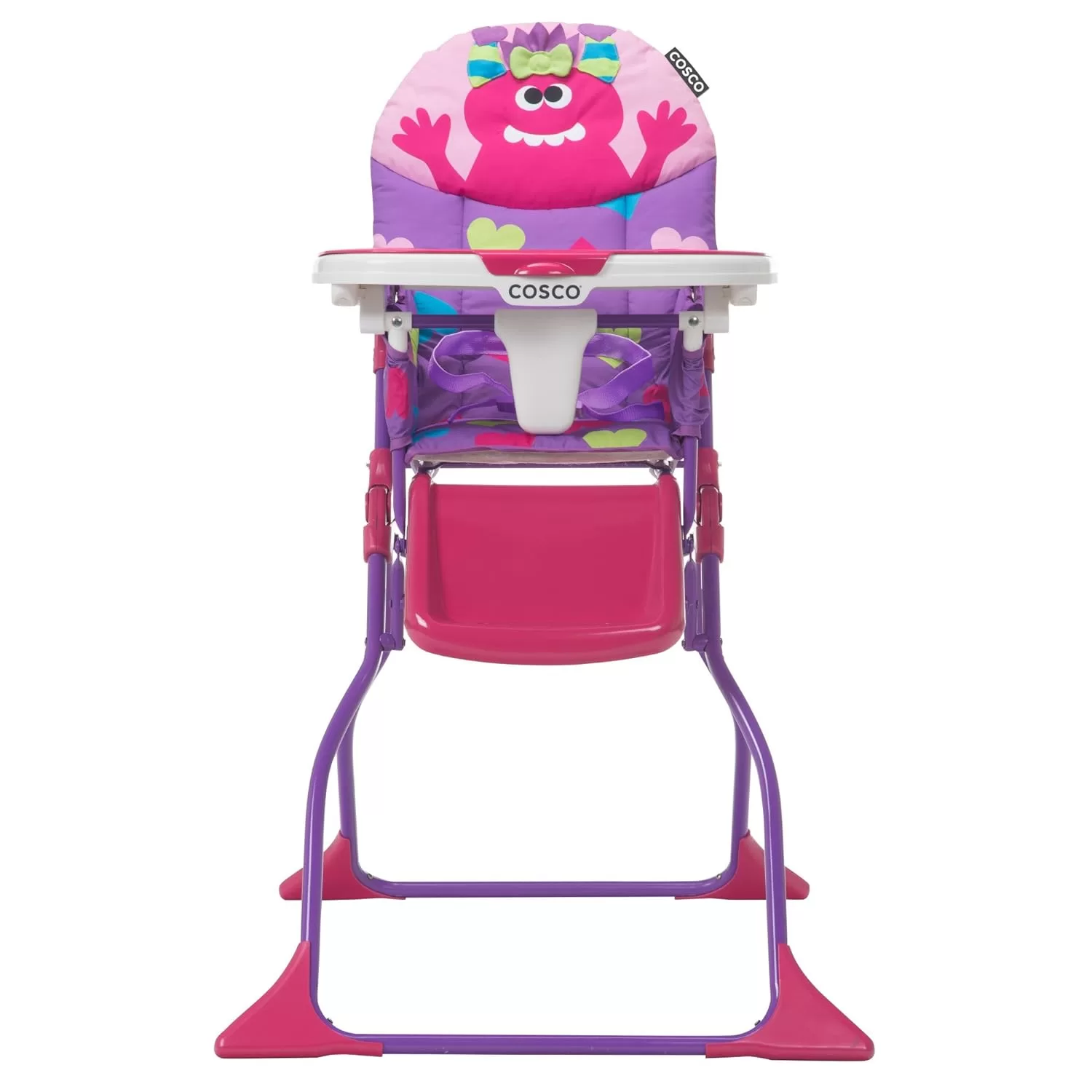 Cosco Simple Fold Deluxe High Chair, Monster Shelley