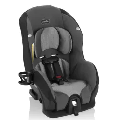 Evenflo Tribute LX 2-in-1 Lightweight Convertible Car Seat, Travel Friendly (Saturn Gray)