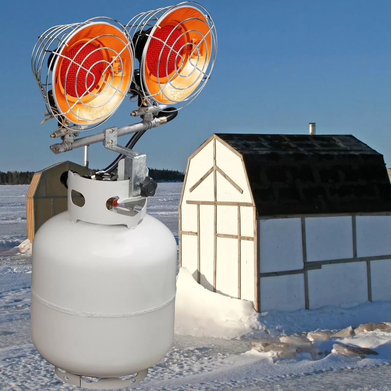Avenger FBDTP30 Infra-Red Tank Top Outdoor Heater for Use with Propane Gas Tanks for Camping