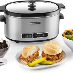 KitchenAid KSC6223SS 6-Qt. Slow Cooker with Standard Lid - Stainless Steel