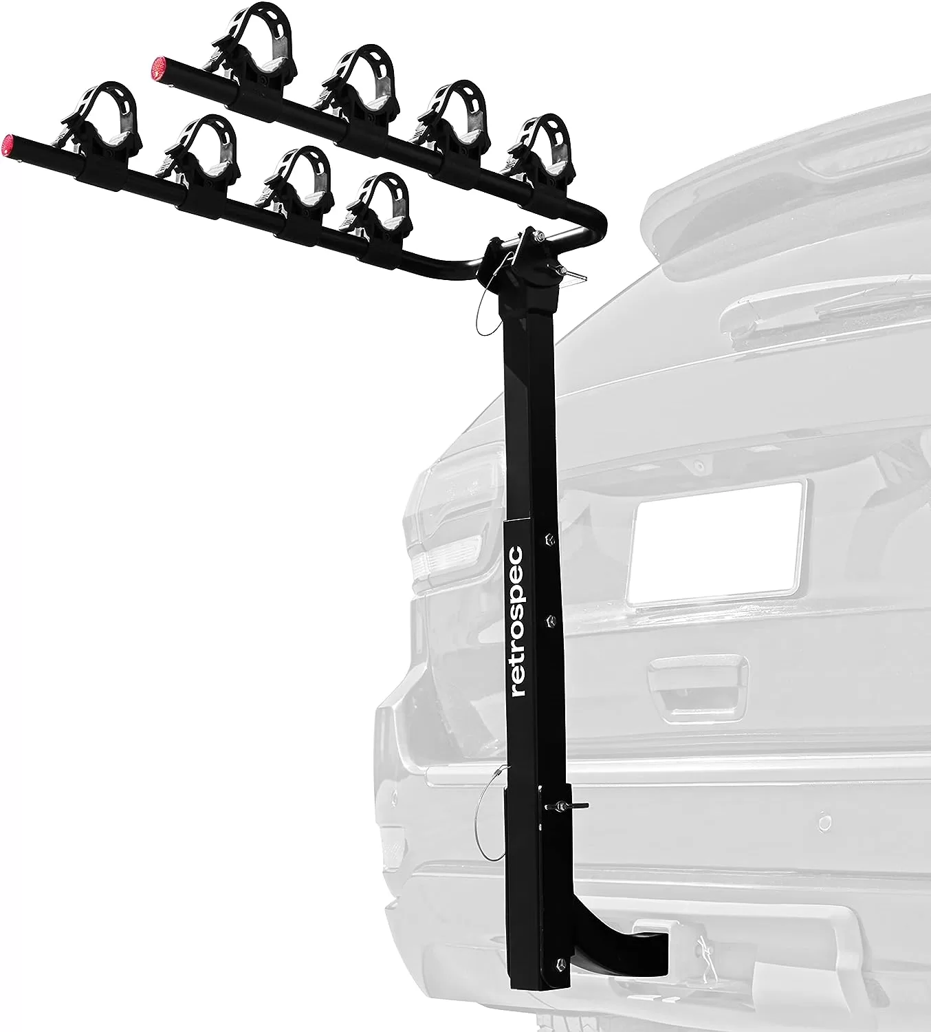 Retrospec Lenox 2-5 - Bike Hitch Rack for Cars, Trucks, SUVs with 2” Hitch | Foldable Steel Frame