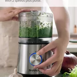 SHARDOR 3.5-Cup Food Processor Vegetable Chopper, 350 Watts with 2 Speeds Plus Pulse, Silver